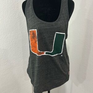 League Charcoal Tank Top with Vibrant Logo